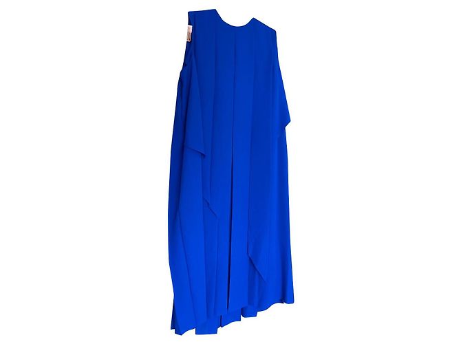 Cos Faltenkleid in Königsblau