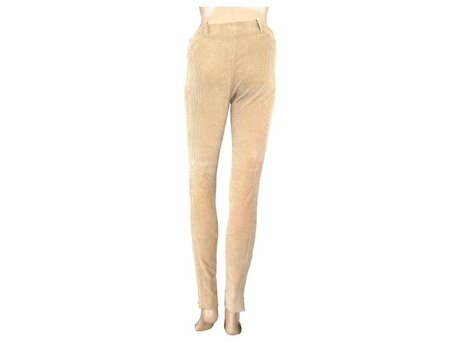 Legging Balenciaga Bege de Algodão