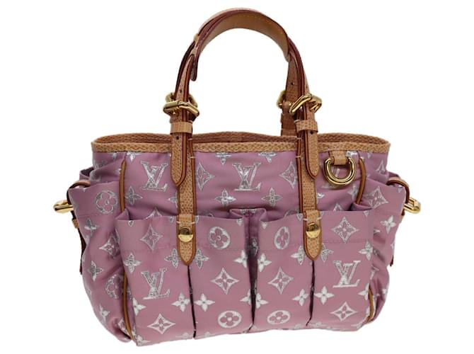 LOUIS VUITTON Monogram Pastel Glitter Cabas GM Hand Bag Satin Pink Auth  40938a ref.909022 - Joli Closet