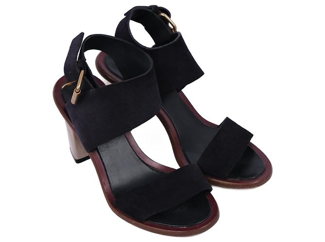 Céline CELINE  Heels EU 37 Suede Navy blue