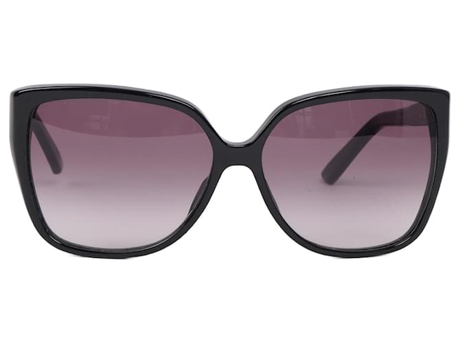 GUCCI Sonnenbrille aus Kunststoff Schwarz  ref.909092