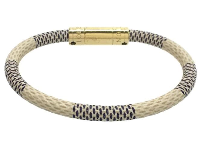 Louis Vuitton Gray Brasserie Keep It Damier Ebene Bracelet Grey ref.909189  - Joli Closet