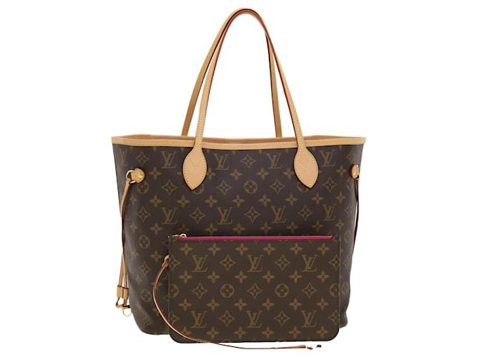 LOUIS VUITTON Monogramme Neverfull MM Tote Bag M40156 Auth LV 41154A Toile  ref.909260
