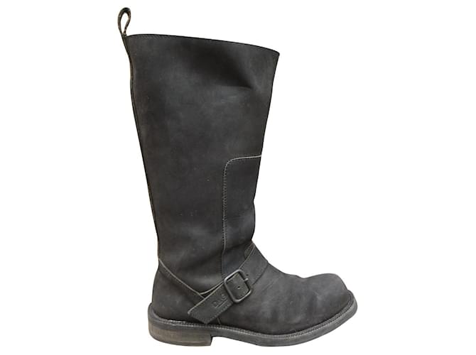 Dolce & Gabbana p boots 41 Black Leather  ref.909285