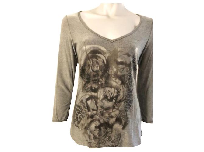 Autre Marque Top Legate Cinza de Viscose