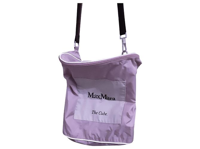 Max Mara Handtasche Lavendel Polyamid