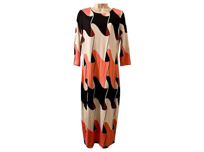 Diane Von Furstenberg DvF Saihana maxi silk dress in wave design Multiple colors  ref.909314