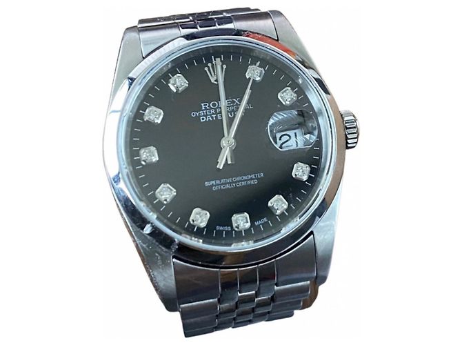 Relógio Rolex Aço Cinza 34mm