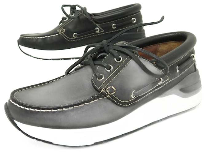 NINE GIVENCHY HAMPTONS BM SHOES08176991 41 BOATS DERBY LEATHER SHOES Black  ref.909540