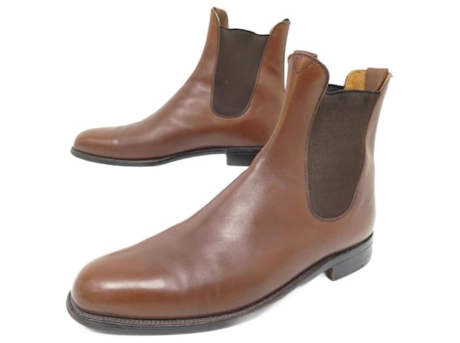 JM WESTON SHOES LE CAMBRE CHELSEA BOOTS 8.5C 42 BROWN LEATHER BOOTS