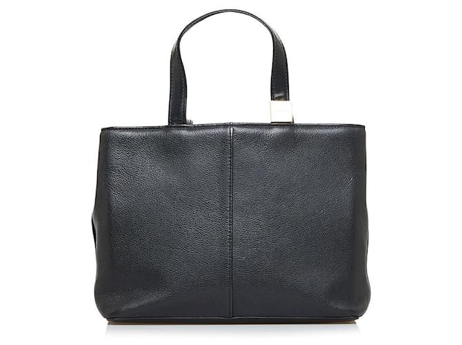 Burberry Leather Handbag Black  ref.909615