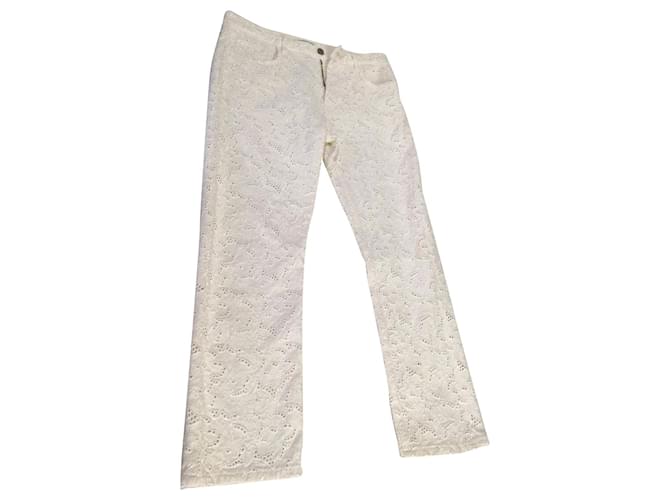 Isabel Marant Etoile Summer pants White Cotton  ref.909649