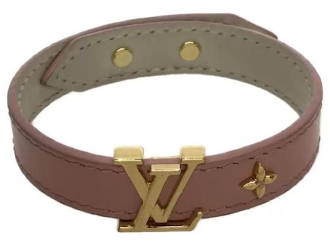 **Louis Vuitton Pink Leather Bracelet  ref.909651