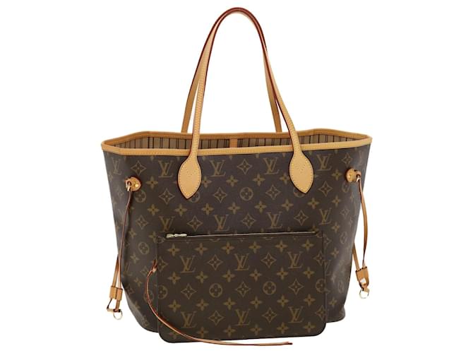 LOUIS VUITTON Monogramme Neverfull MM Tote Bag M40156 Auth LV 41151A Toile  ref.909704