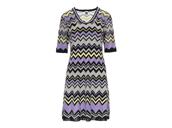 Vestido con estampado de chevron de Missoni Multicolor