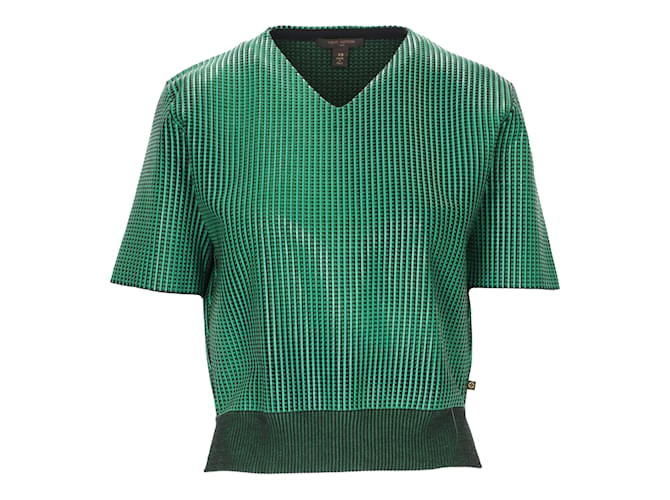 Louis Vuitton V-neck Top Green  ref.909723