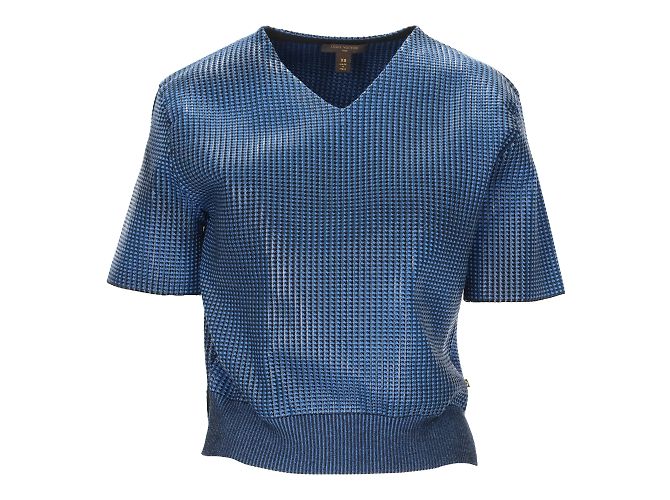 Louis Vuitton Top com decote em V Azul