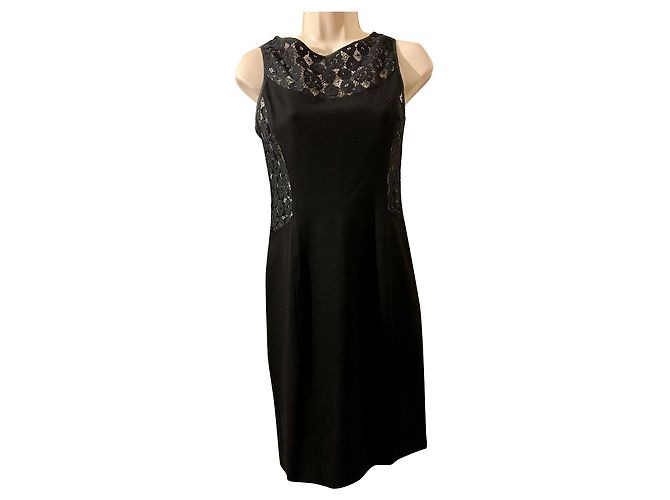 Moschino Cheap And Chic Kleines Schwarzes mit Spitzeneinsätzen