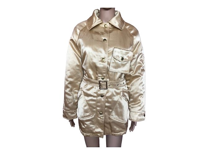 MOSCHINO Abrigos T.fr 38 Algodón Dorado