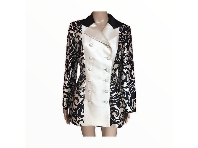 JACQUES FATH Jacken T.fr 38 Silk Schwarz