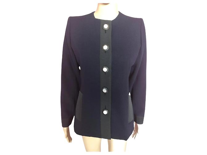 YVES SAINT LAURENT  Jackets T.FR 34 Wool Blue 