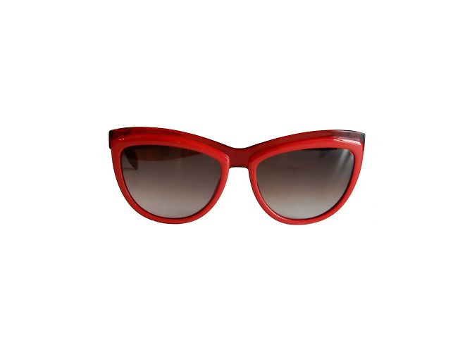 ALEXANDER MCQUEEN Occhiali da sole T.  plastica Rosso
