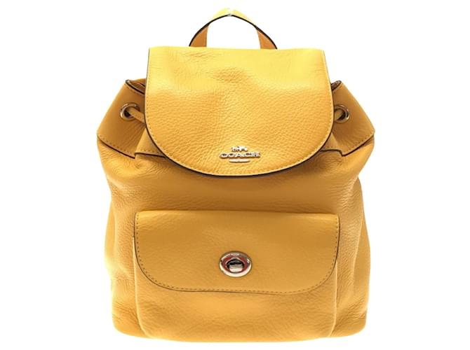 Coach Yellow Leather  ref.910432