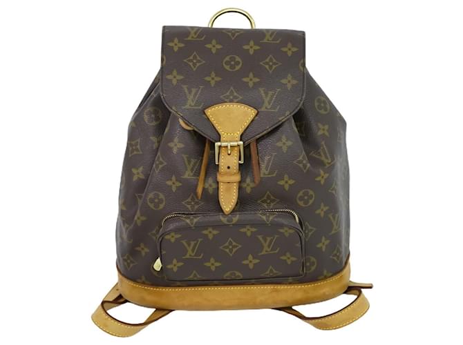 Louis Vuitton Montsouris MM Browns Monogram Backpack in 2023