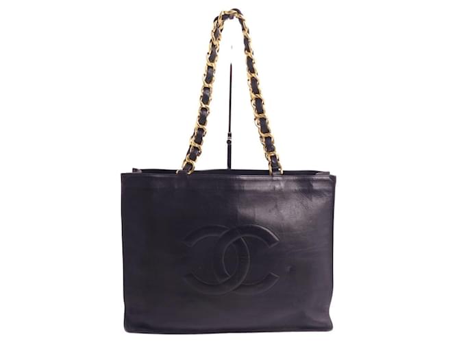 Timeless Chanel Cabas Nero Pelle  ref.910669