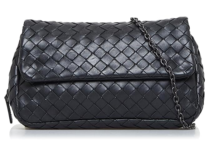 Bottega Veneta Black Mini Chain Bag