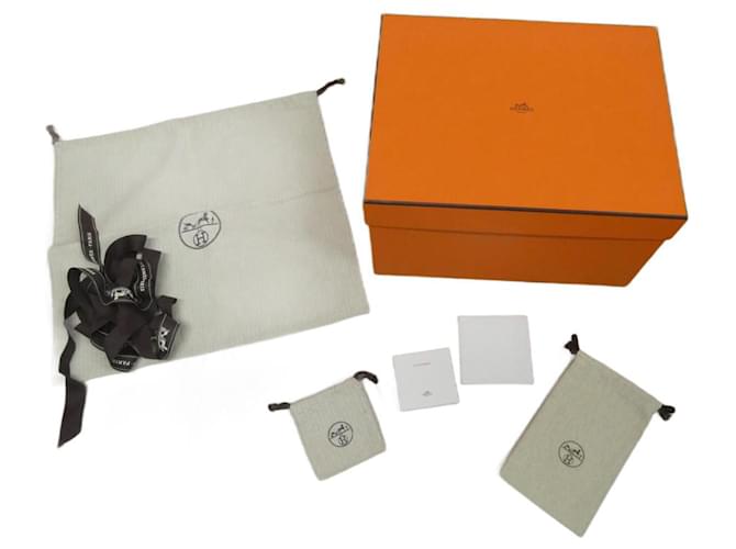 estuche completo hermès para bolso hermès birkin 30cms Naranja  ref.910836