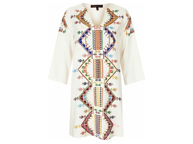 Kate Moss For Topshop Besticktes Tunikakleid Mehrfarben