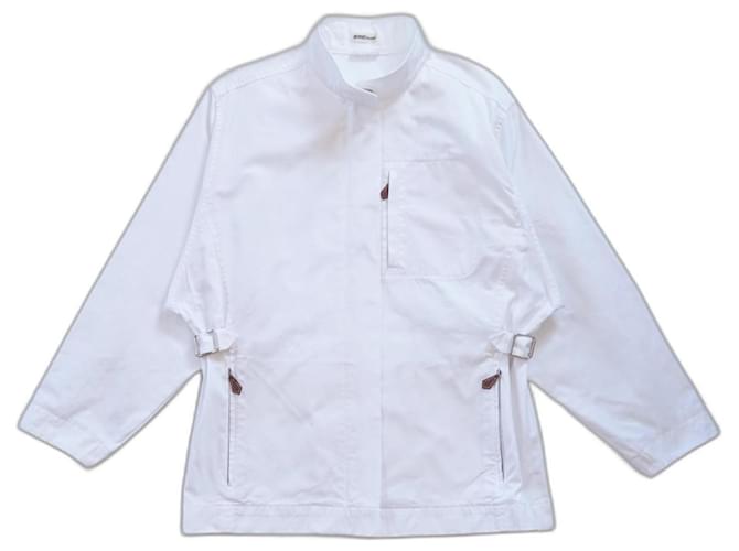 Hermès Jackets White Cotton  ref.911045