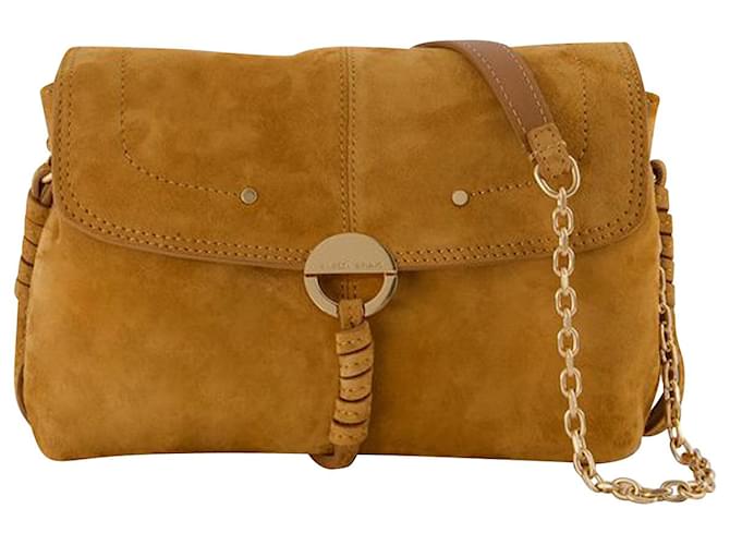 Othilia Crossbody bag - Vanessa Bruno - Leather - Biscuit Brown Pony-style calfskin  ref.911166