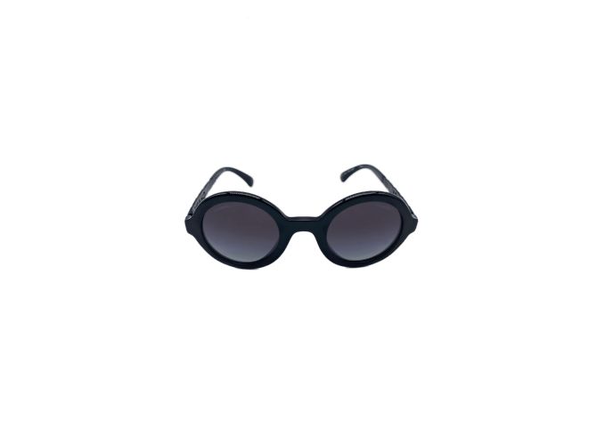 CHANEL Sonnenbrille T.  Plastik Schwarz