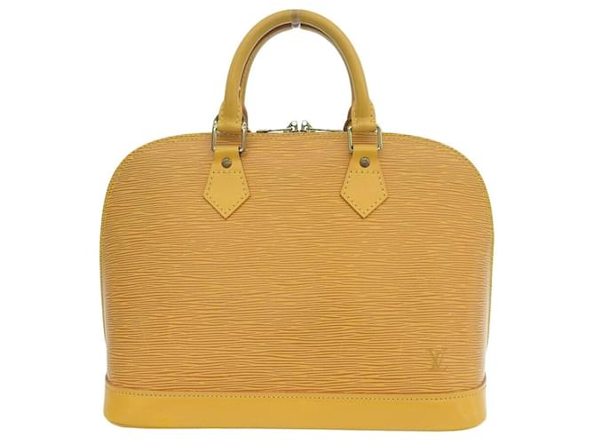 Louis Vuitton Alma Amarelo Couro  ref.911829