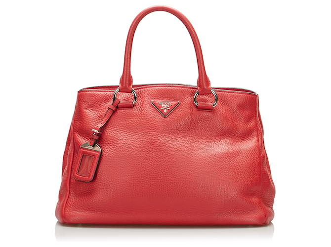 Prada red 2024 interior bag