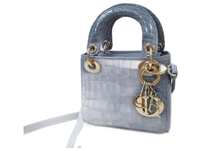 Handbags Christian Dior Christian Dior Micro Crocodile Lady Dior Bag