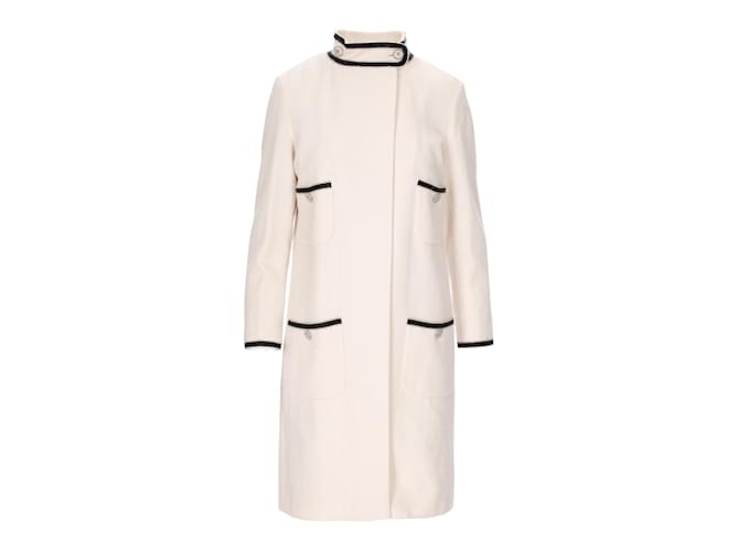 Timeless Cappotto Chanel in lana a collo alto  ref.912381