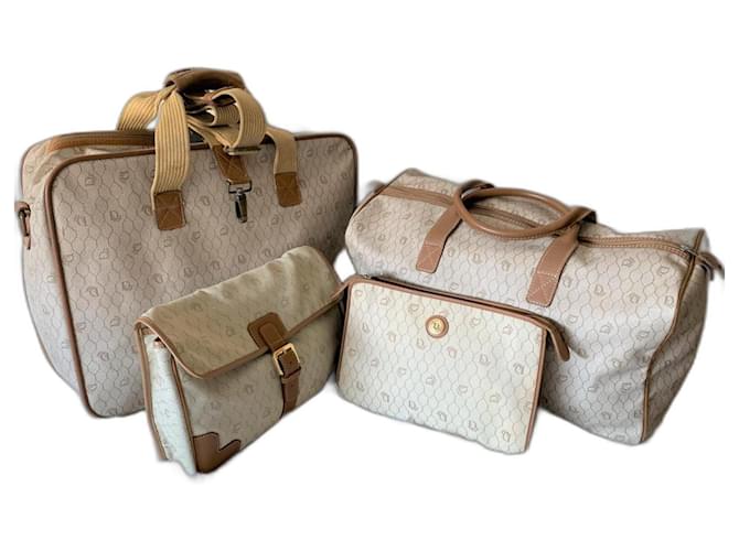 Christian Dior Travel bag Beige Cloth  ref.912414