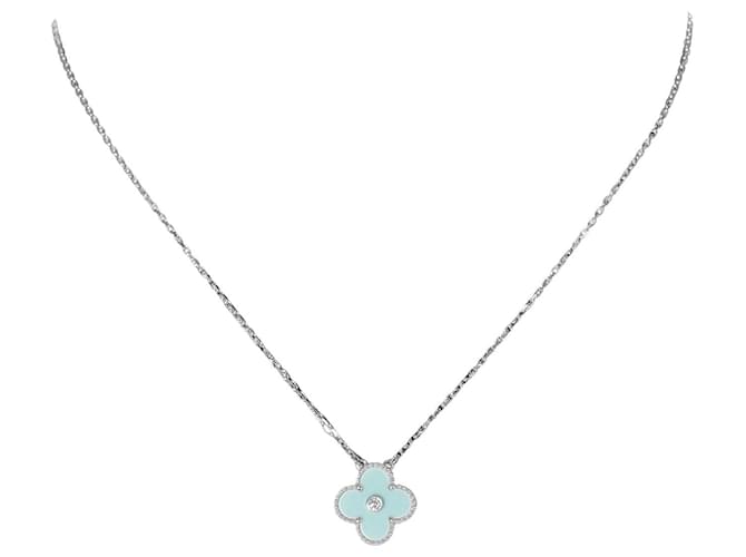 Van Cleef & Arpels Alhambra coeur Or blanc Argenté  ref.912586