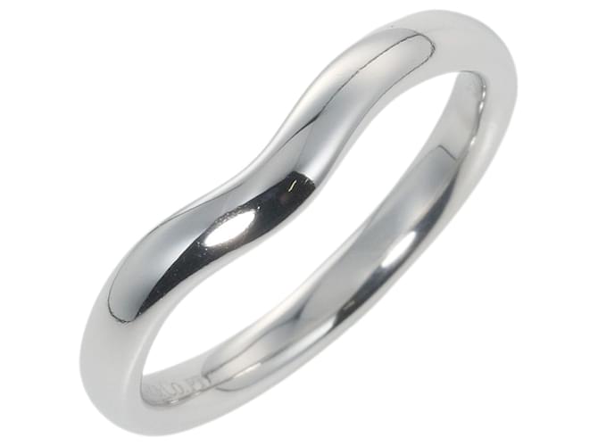 Tiffany & Co Curved band Silvery Platinum  ref.912960