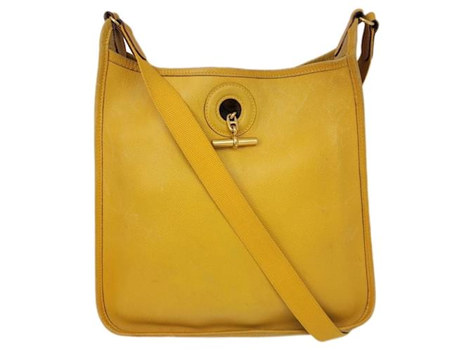 Hermès Vespa Yellow Leather ref.912979 - Joli Closet
