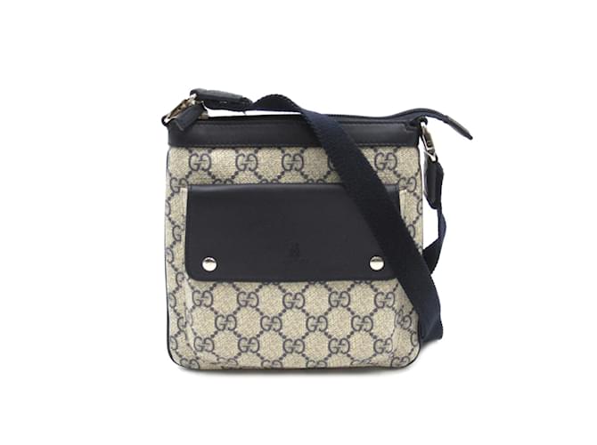 Gucci GG Supreme Umhängetasche Canvas Umhängetasche 311174 In sehr gutem Zustand Beige Leinwand  ref.913371