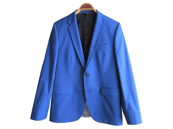 Hugo Boss blue cotton blazer / colbert  ref.913384