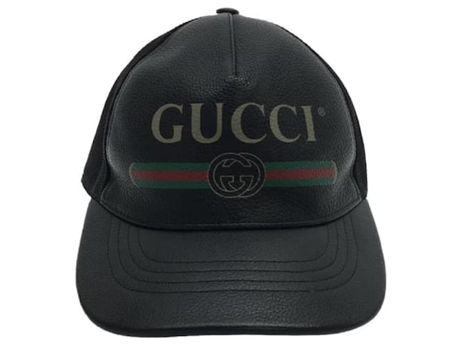 **Gucci schwarze Mesh-Cap  ref.913395