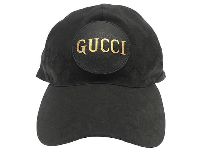 Gucci GG Black Baseball Cap Cotton ref.913403 - Joli Closet
