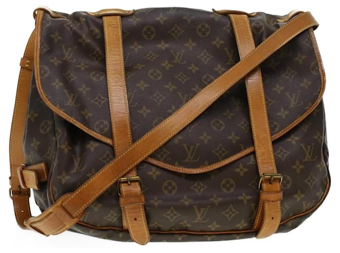 Louis Vuitton Monogram Saumur 43 Shoulder Bag M42252 LV Auth 41498 Cloth  ref.913556