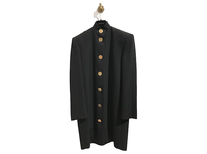 BALENCIAGA  Coats T.International XS Wool Black  ref.913613