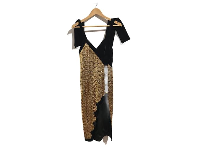 Autre Marque RAISA VANESSA  Dresses T.International S Polyester Golden  ref.913619
